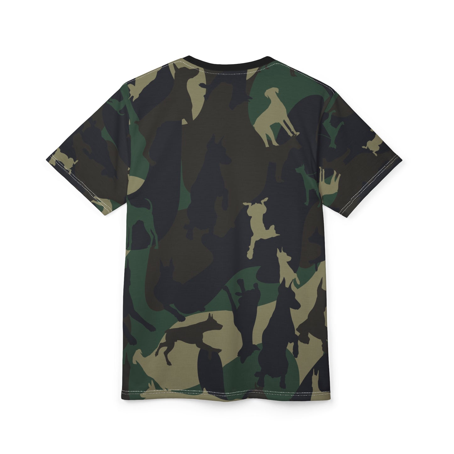 Doberman Camo 1 Unisex Cut & Sew Tee (AOP)