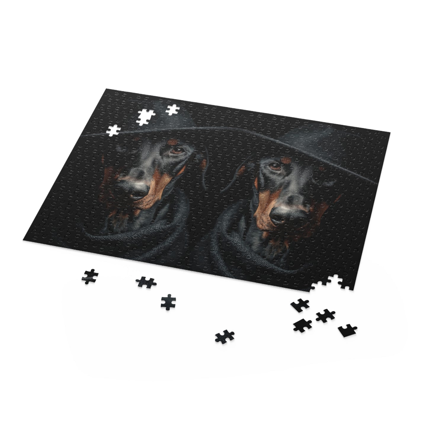 Human Mental Stimulation 3 Puzzle Black Lab Portrait Puzzle 1 Jigsaw (120/252/500 Pieces)