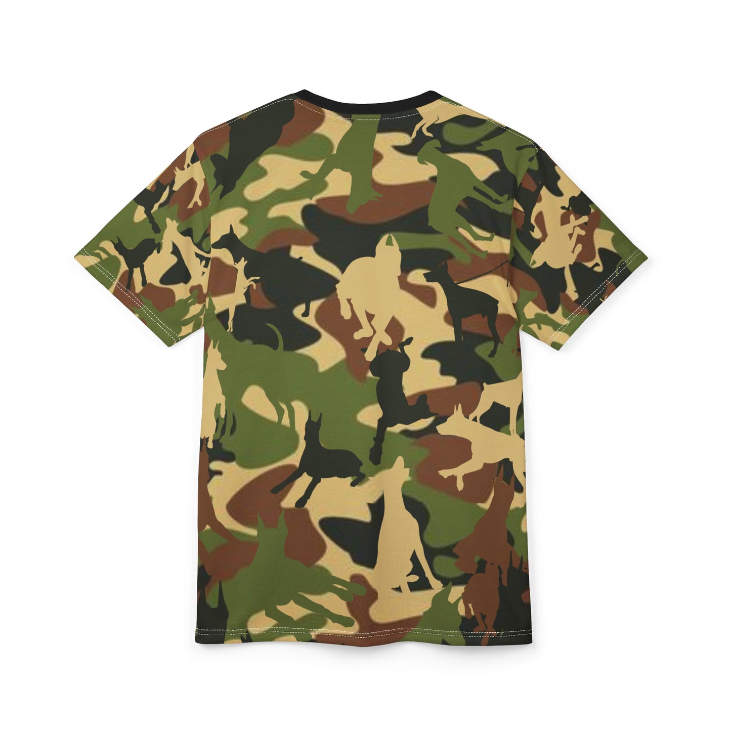 Doberman Camo 3 Unisex Cut & Sew Tee (AOP)