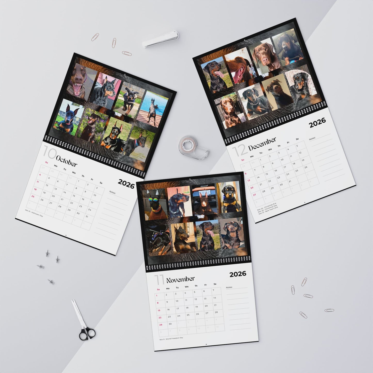 Edition 4 2026 Doberman Calendars