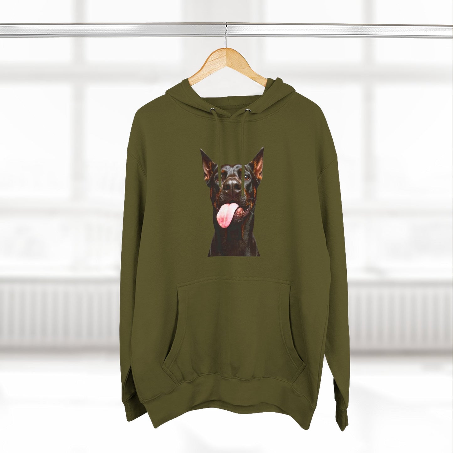 Tongue 1 Three-Panel Fleece Hoodie
