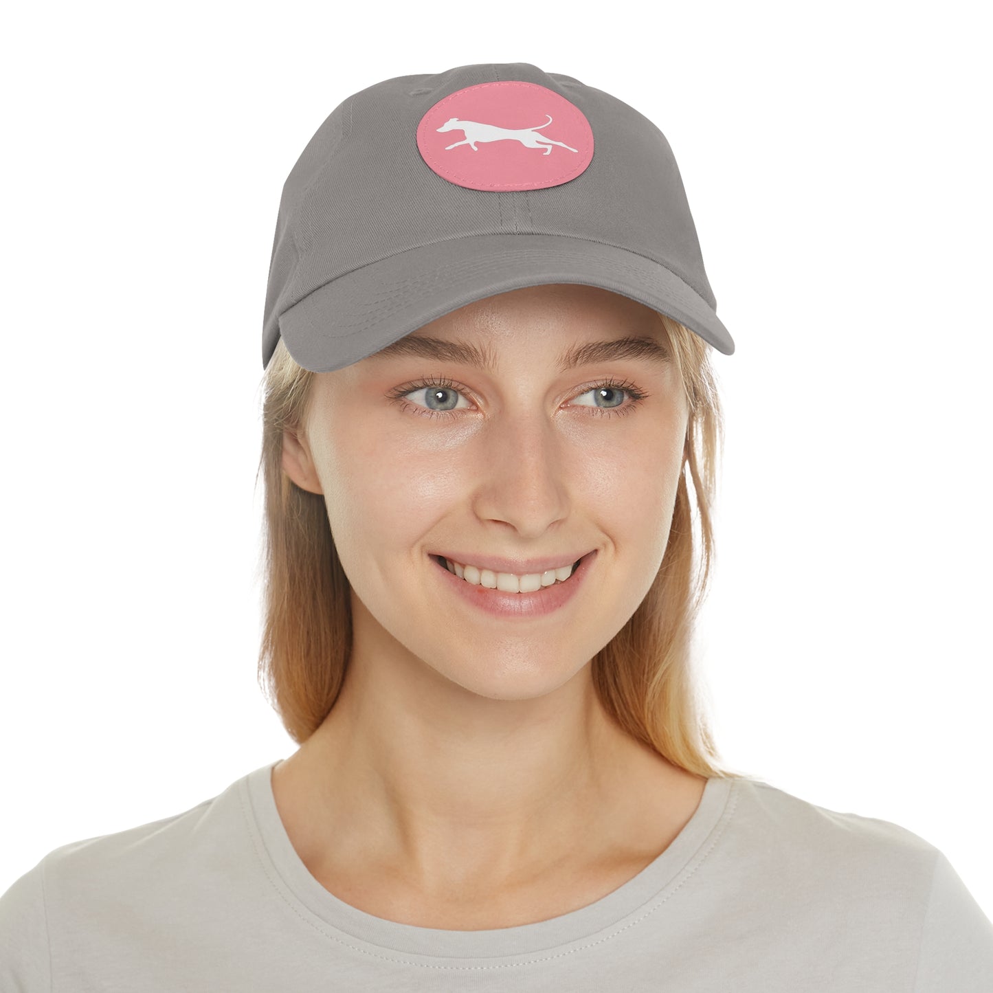 N 3 Dad Hat with Leather Patch (Round)