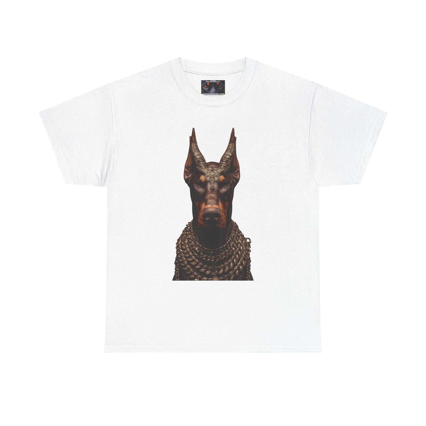 Doberman Goat 4 Private Lable Unisex Heavy Cotton Tee