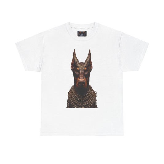 Doberman Goat 4 Private Lable Unisex Heavy Cotton Tee
