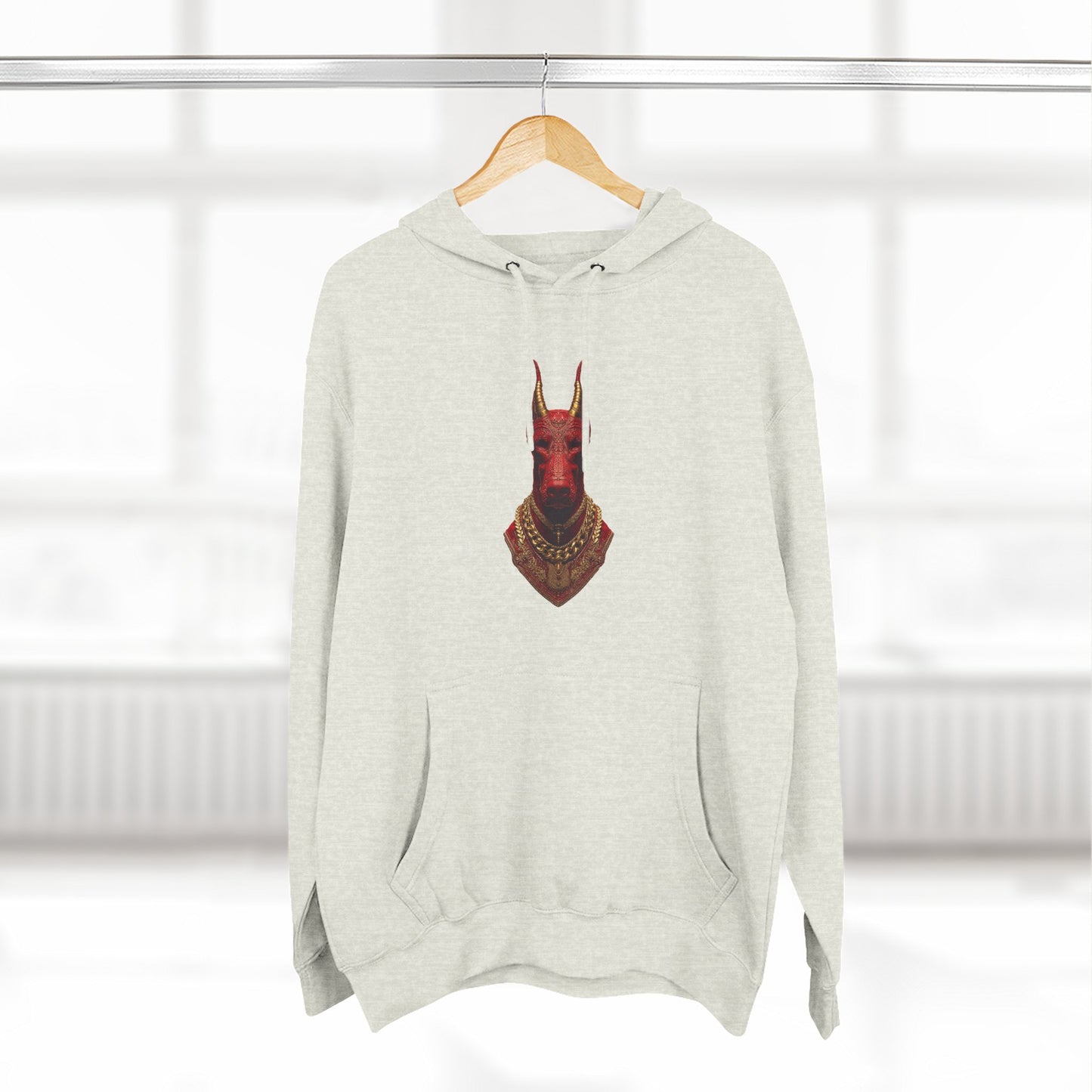Doberman Goat 3 Fleece Hoodie