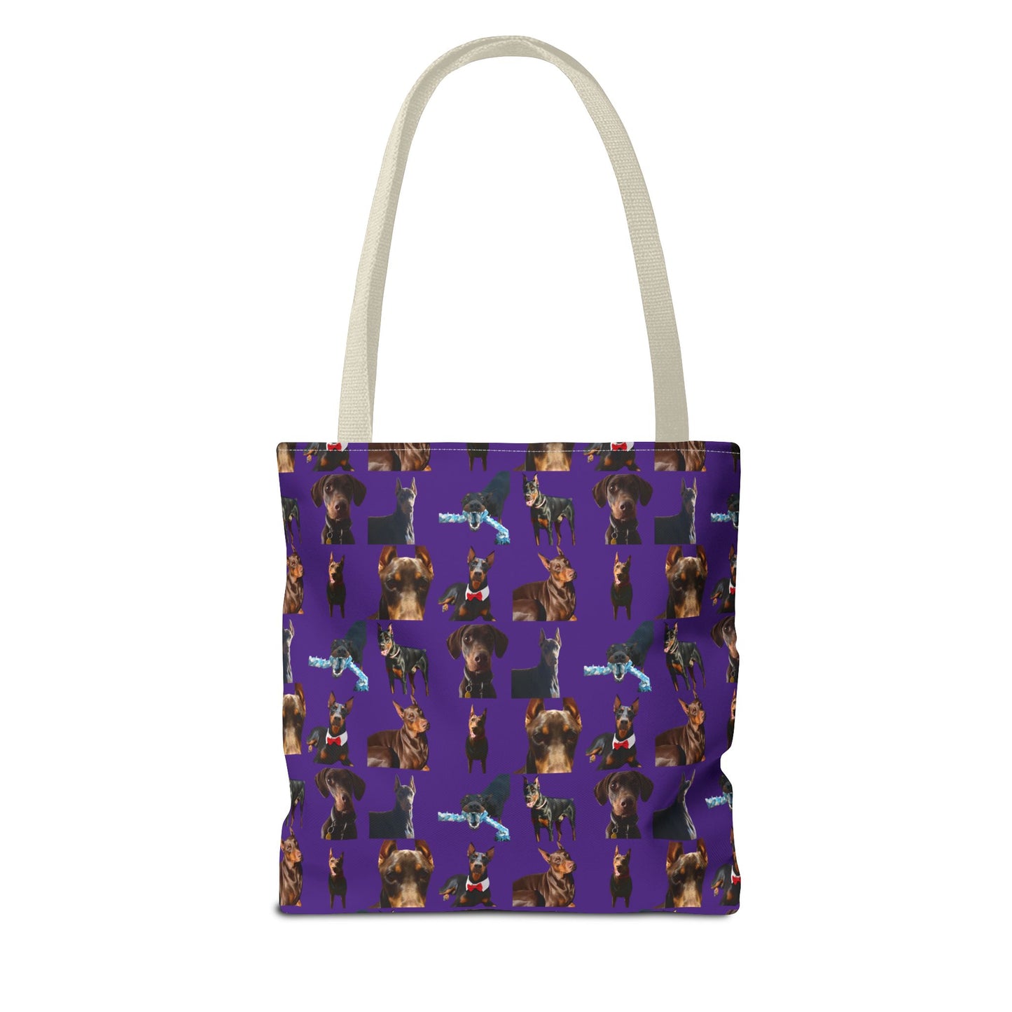 Edition 1 Doberman Model Pattern Purple Tote Bag