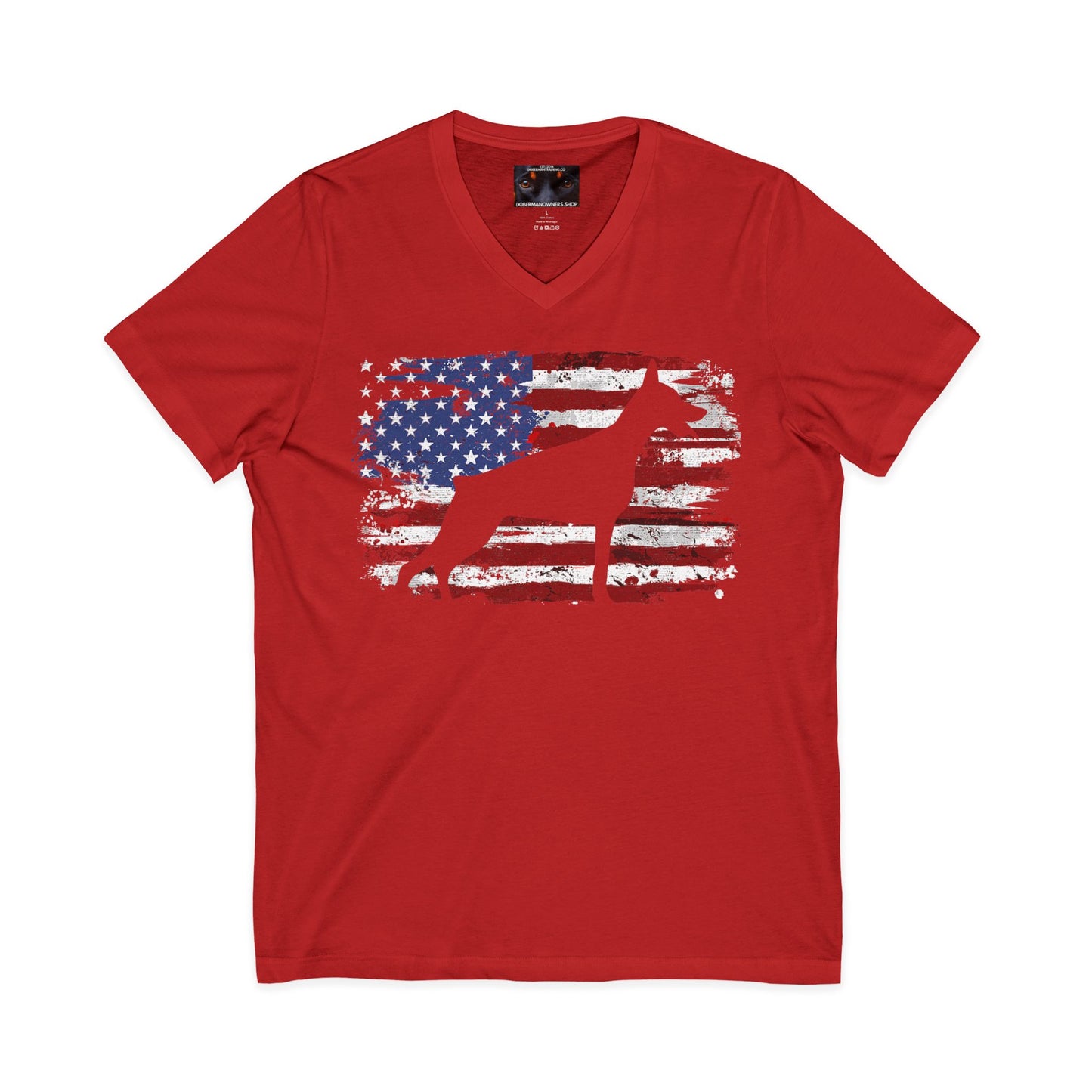 Patriot 3 Private Label Unisex Jersey Short Sleeve V-Neck Tee