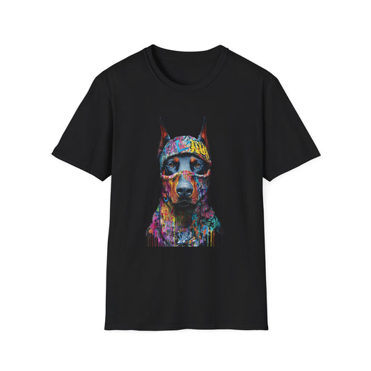 Doberman 5 Portrait T‑Shirt