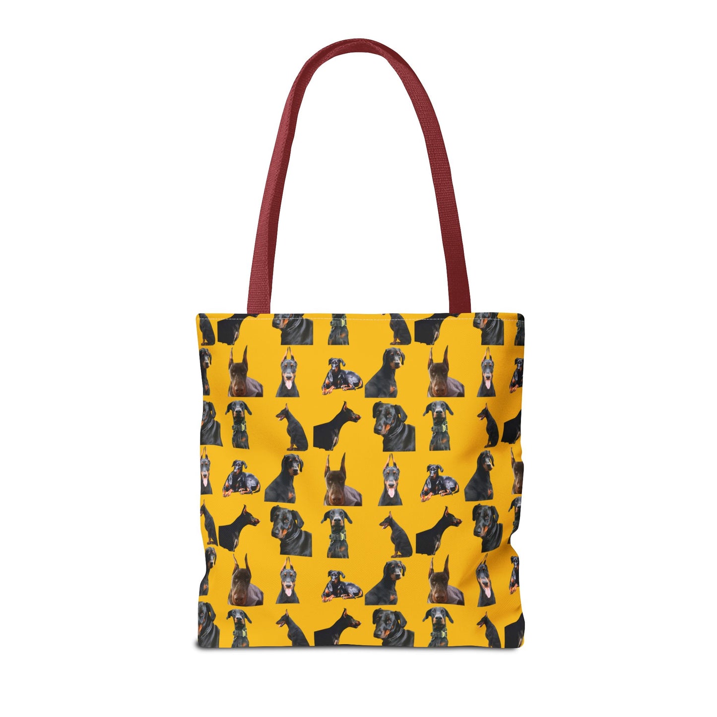 Edition 6 Doberman Model Pattern Yellow Tote Bag