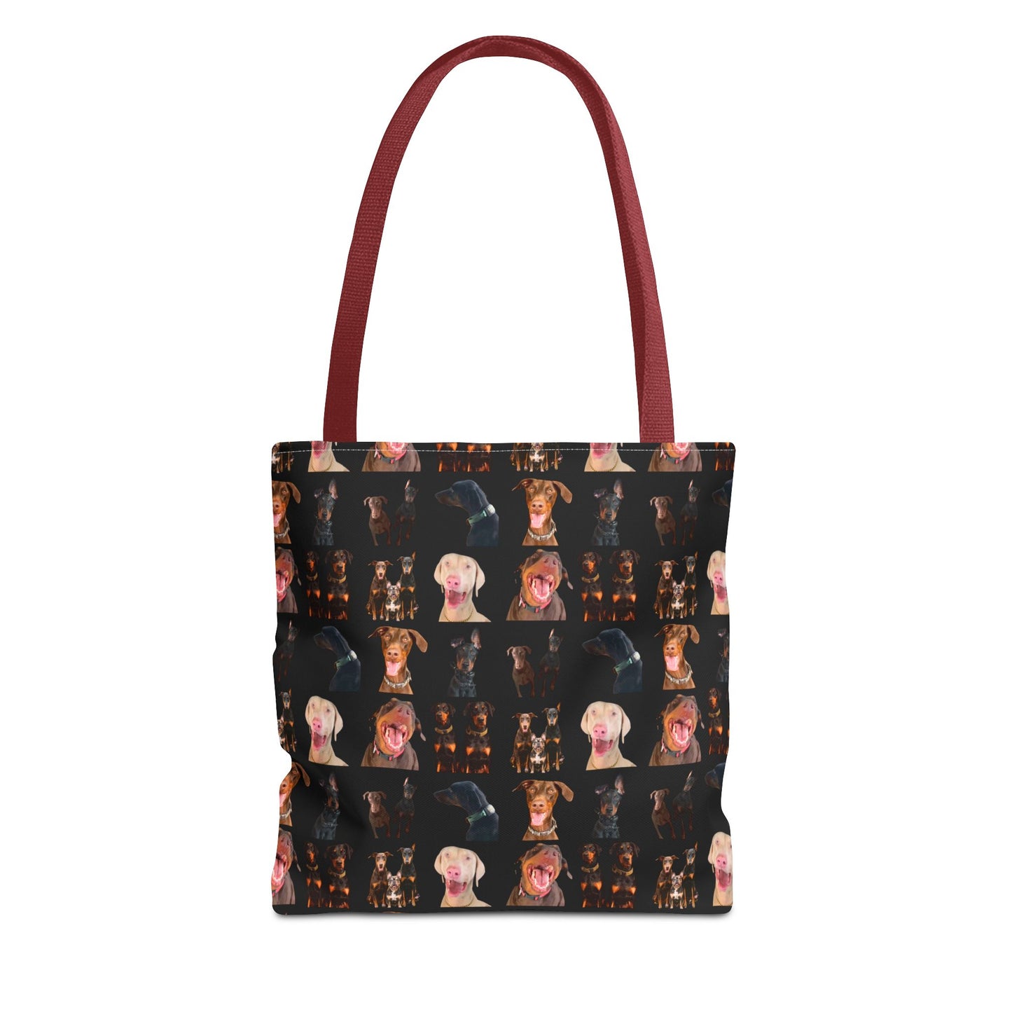 Edition 9 Doberman Model Pattern Black Tote Bag