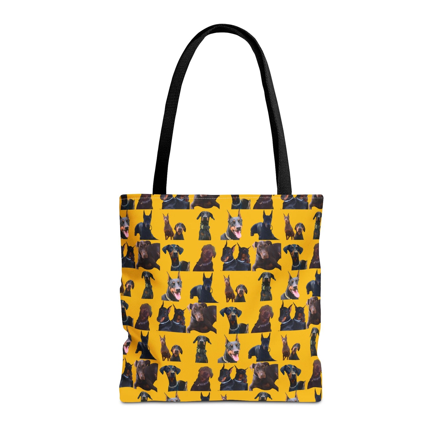 Edition 5 Doberman Model Pattern Yellow Tote Bag