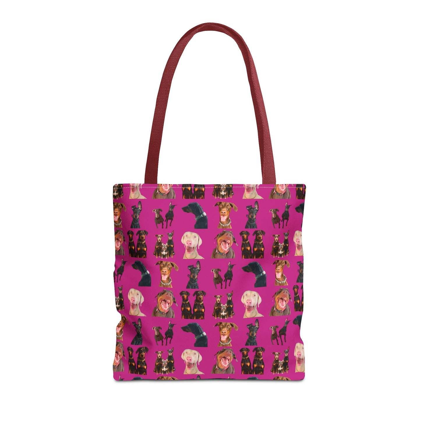 Edition 9 Doberman Model Pattern Pink Tote Bag