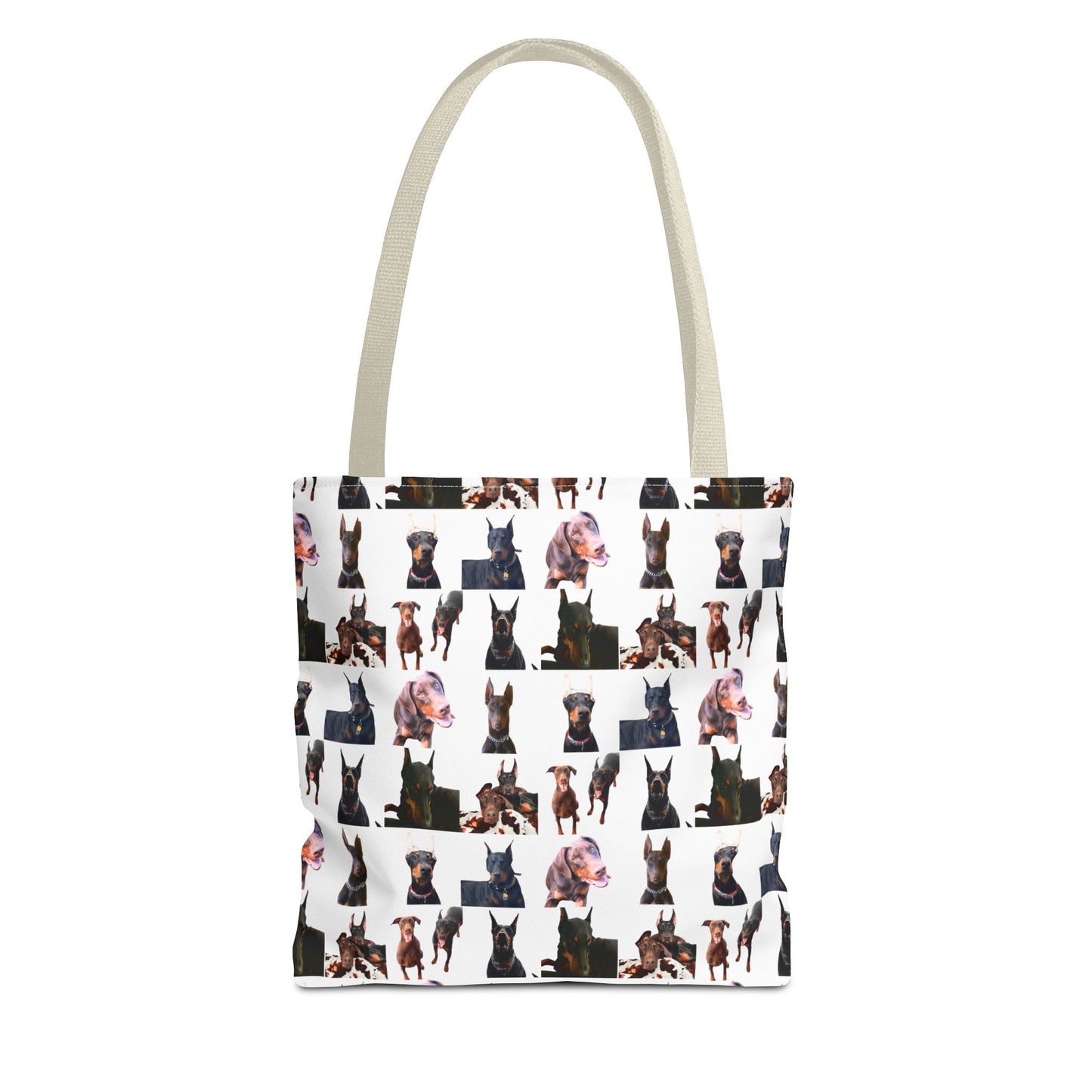 Edition 10 Doberman Model Pattern White Tote Bag