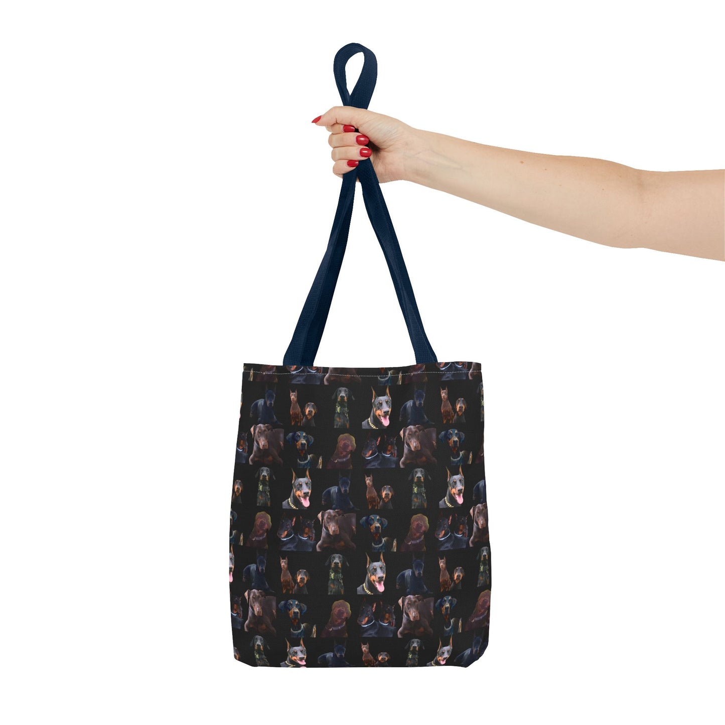 Edition 5 Doberman Model Pattern Black Tote Bag