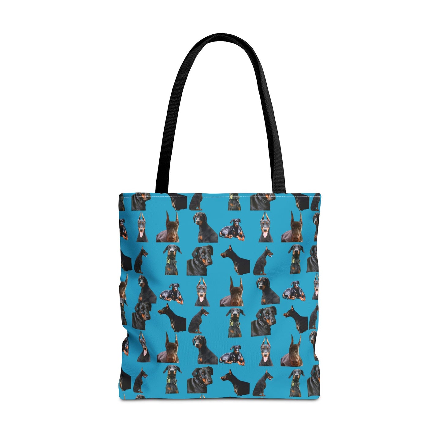 Edition 6 Doberman Model Pattern Turquoise Tote Bag