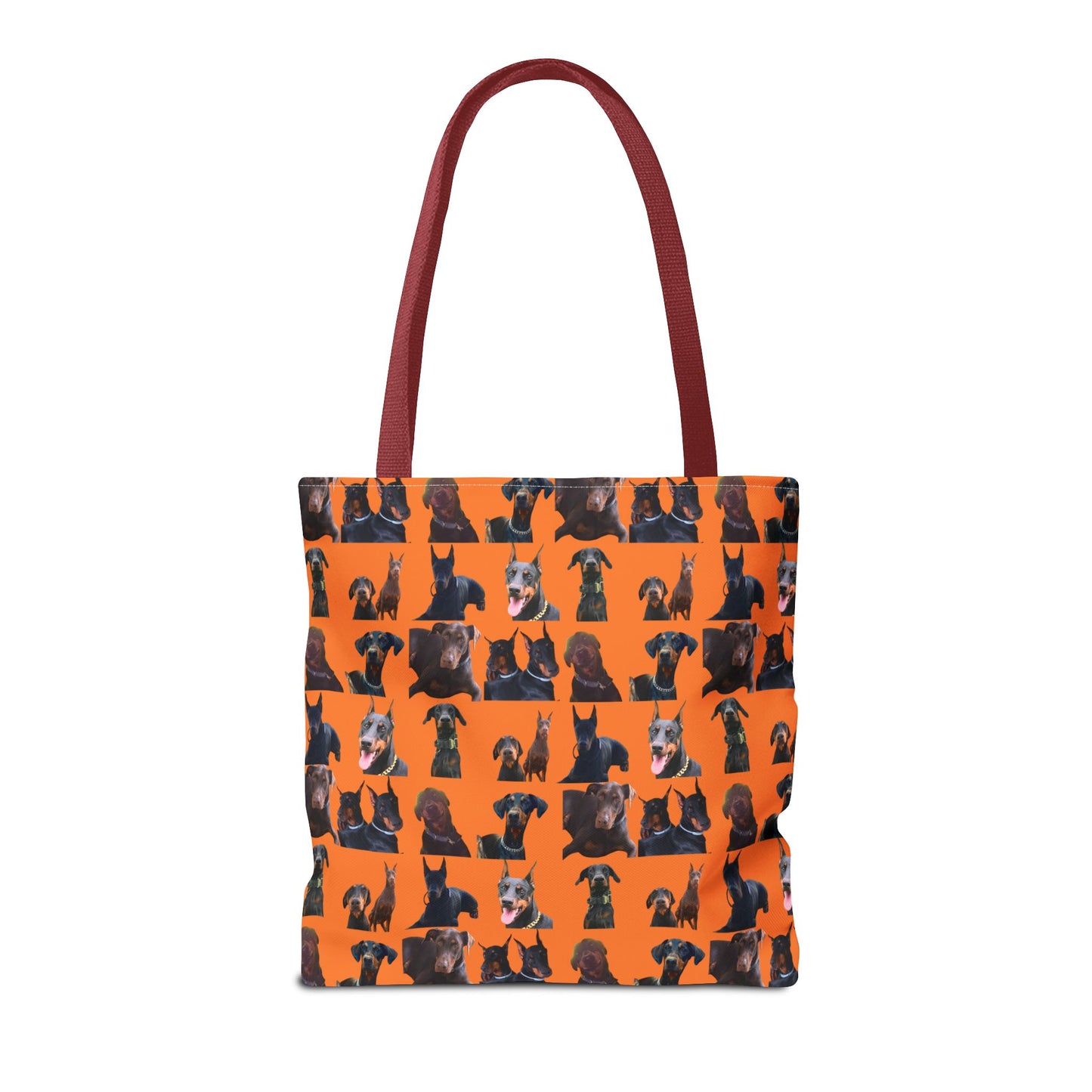 Edition 5 Doberman Model Pattern Orange Tote Bag