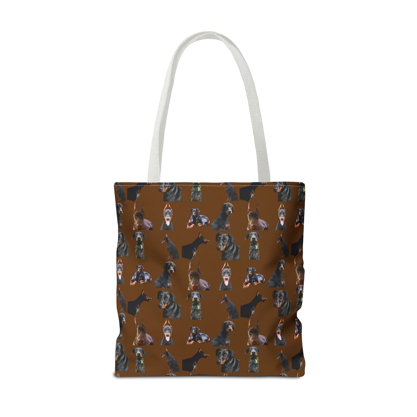 Edition 6 Doberman Model Pattern Brown Tote Bag