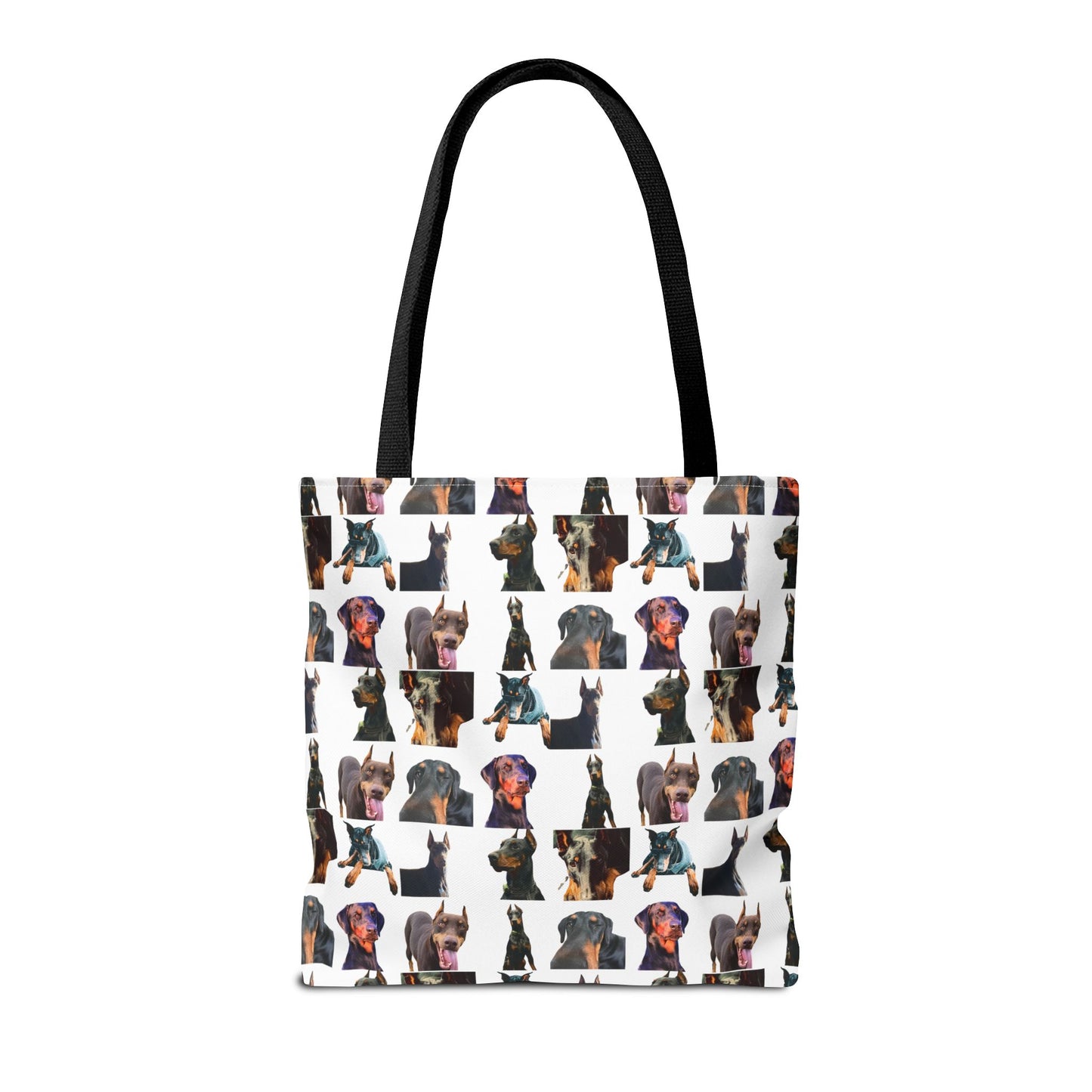 Edition 3 Doberman Model Pattern White Tote Bag