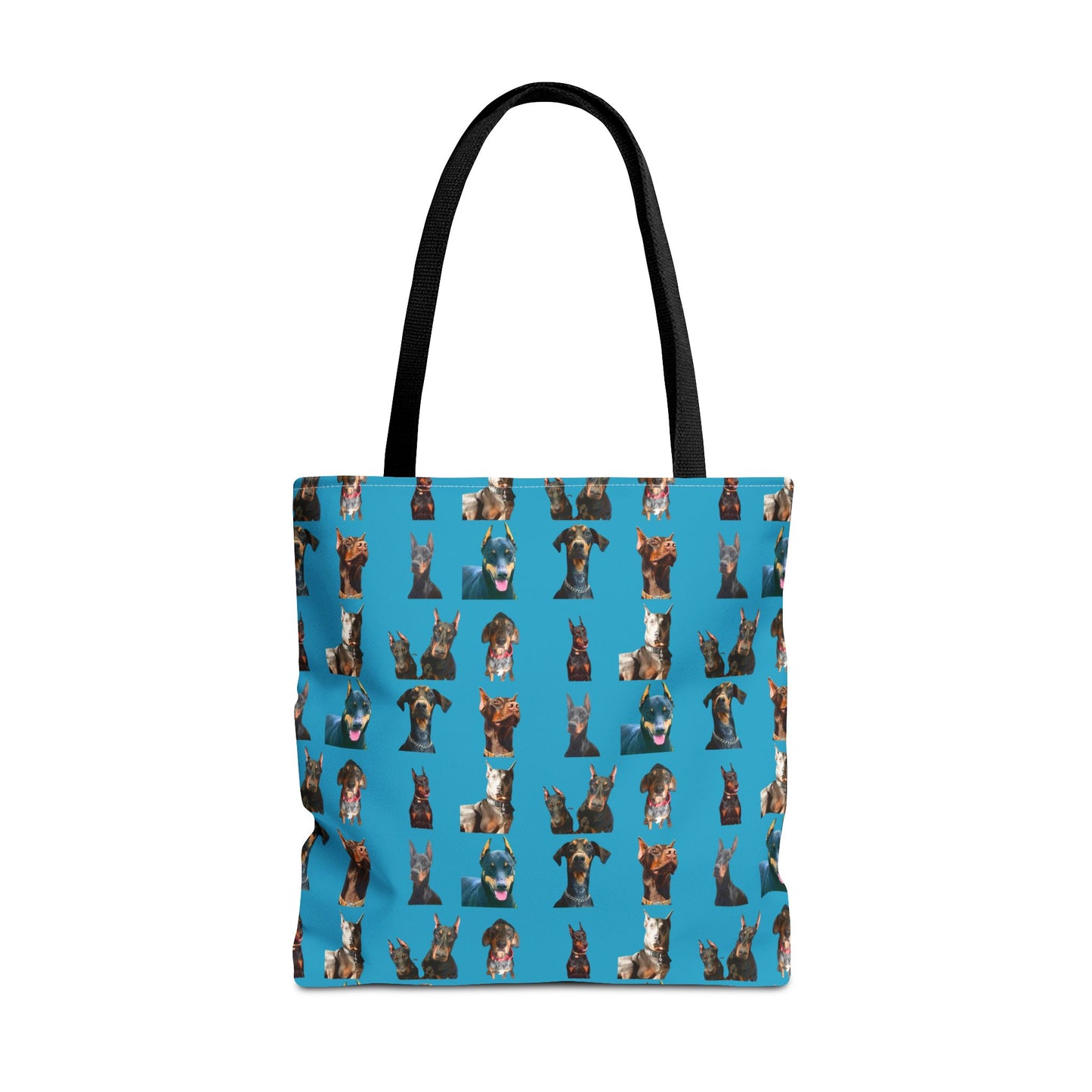 Edition 4 Doberman Model Pattern Turquoise Tote Bag
