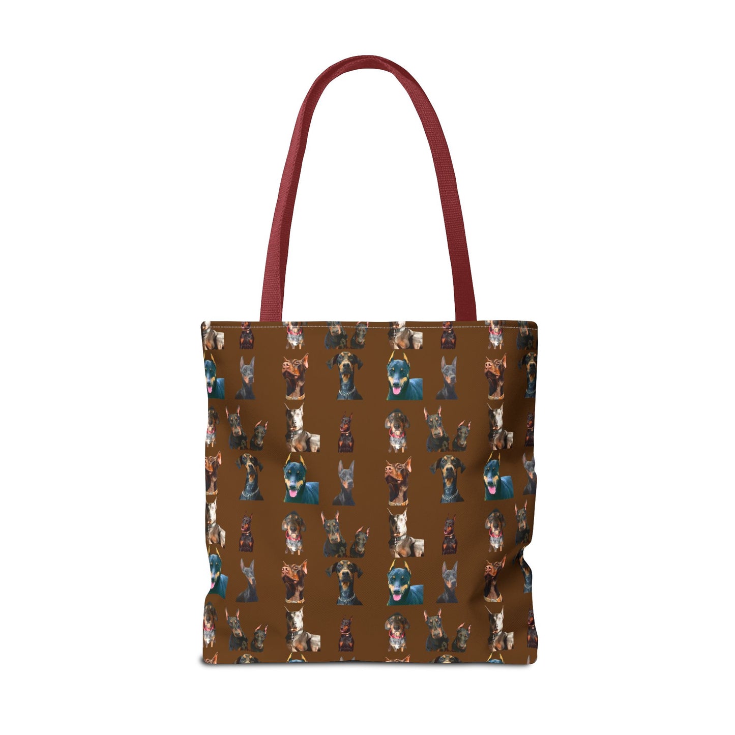 Edition 4 Doberman Model Pattern Brown Tote Bag