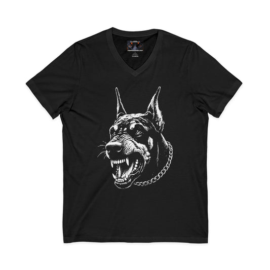 Protect 1 Private Label Unisex Jersey Short Sleeve V-Neck Tee