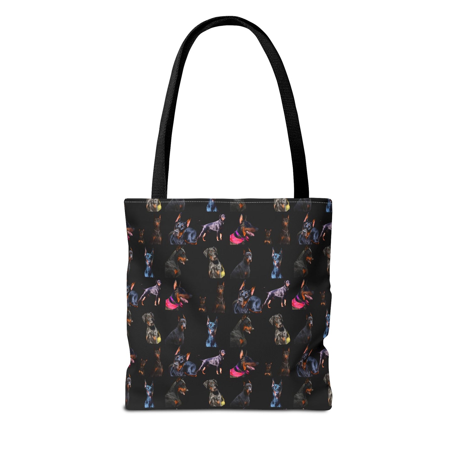 Edition 7 Doberman Model Pattern Black Tote Bag