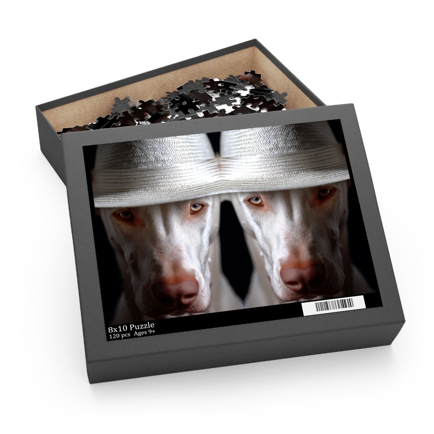 Human Mental Stimulation 4 Puzzle Black Lab Portrait Puzzle 1 Jigsaw (120/252/500 Pieces)