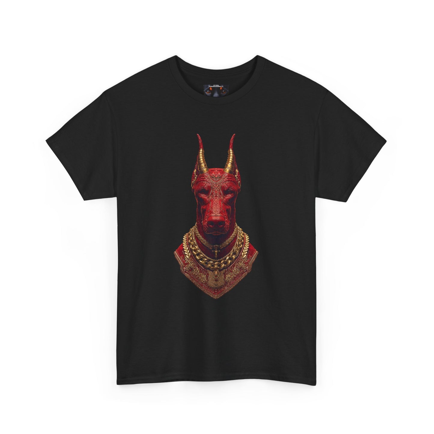 Doberman Goat 4 Private Lable Unisex Heavy Cotton Tee