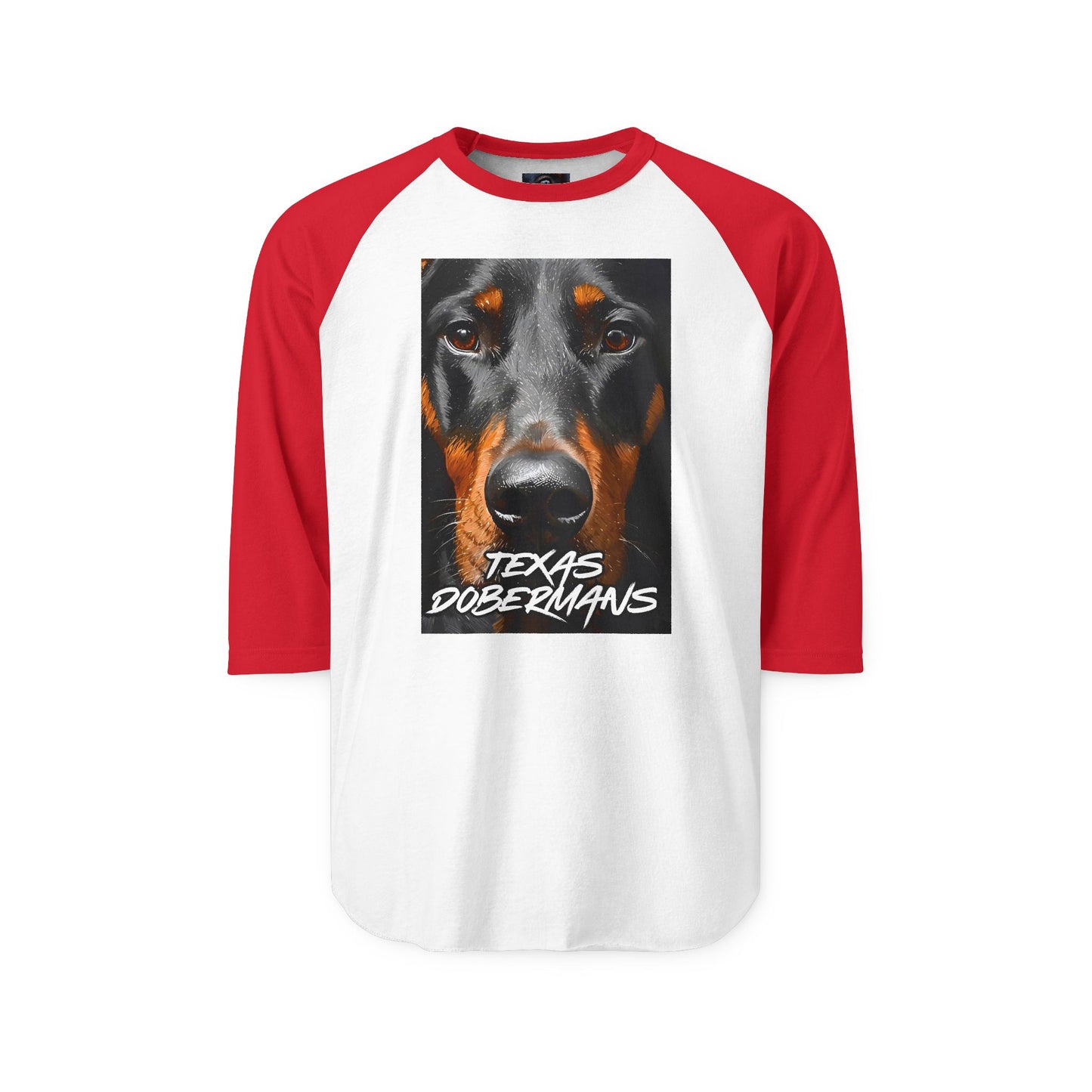 Doberman Texas 1 Unisex Three-Quarter Sleeve Raglan Shirt