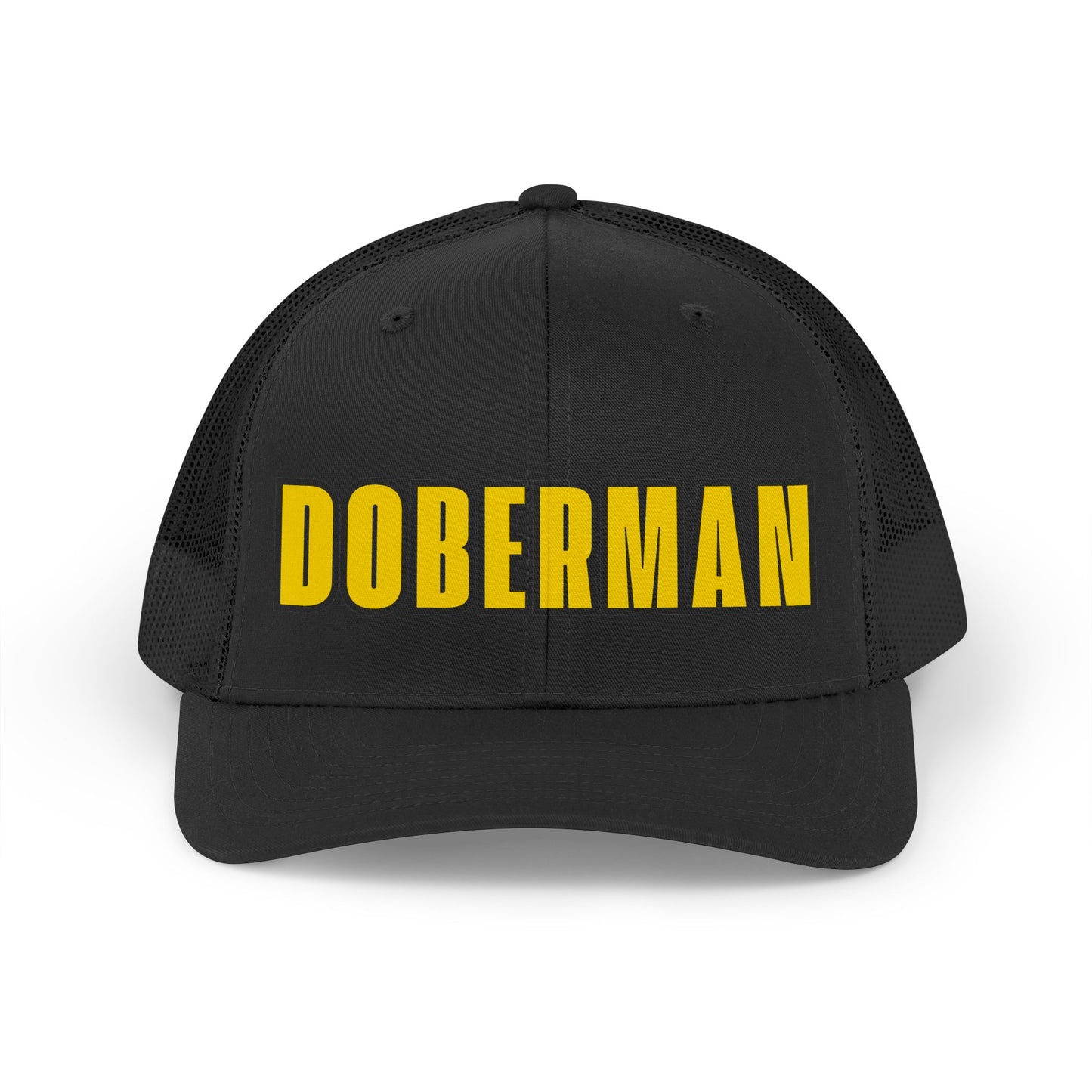 Doberman 4 Trucker Hat — Retro Mesh Cap for Dog Lovers