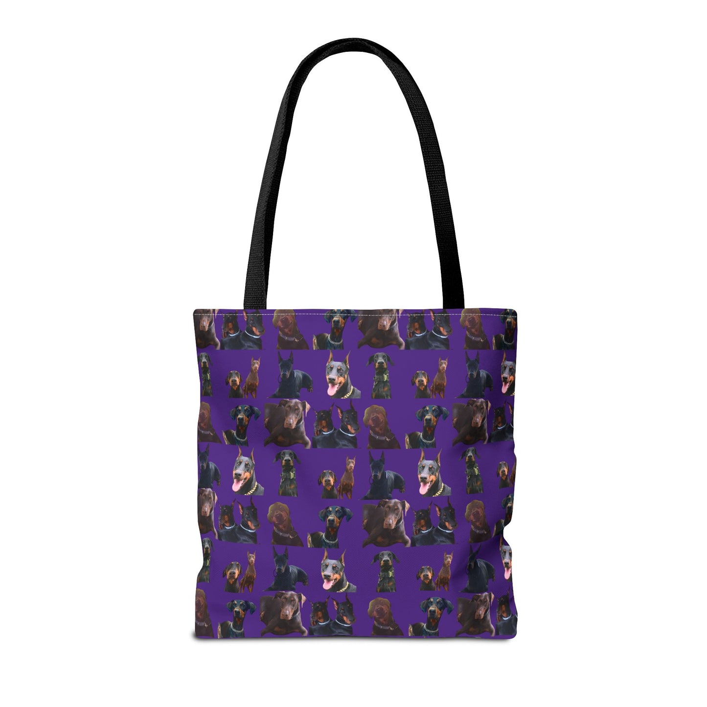 Edition 5 Doberman Model Pattern Purple Tote Bag