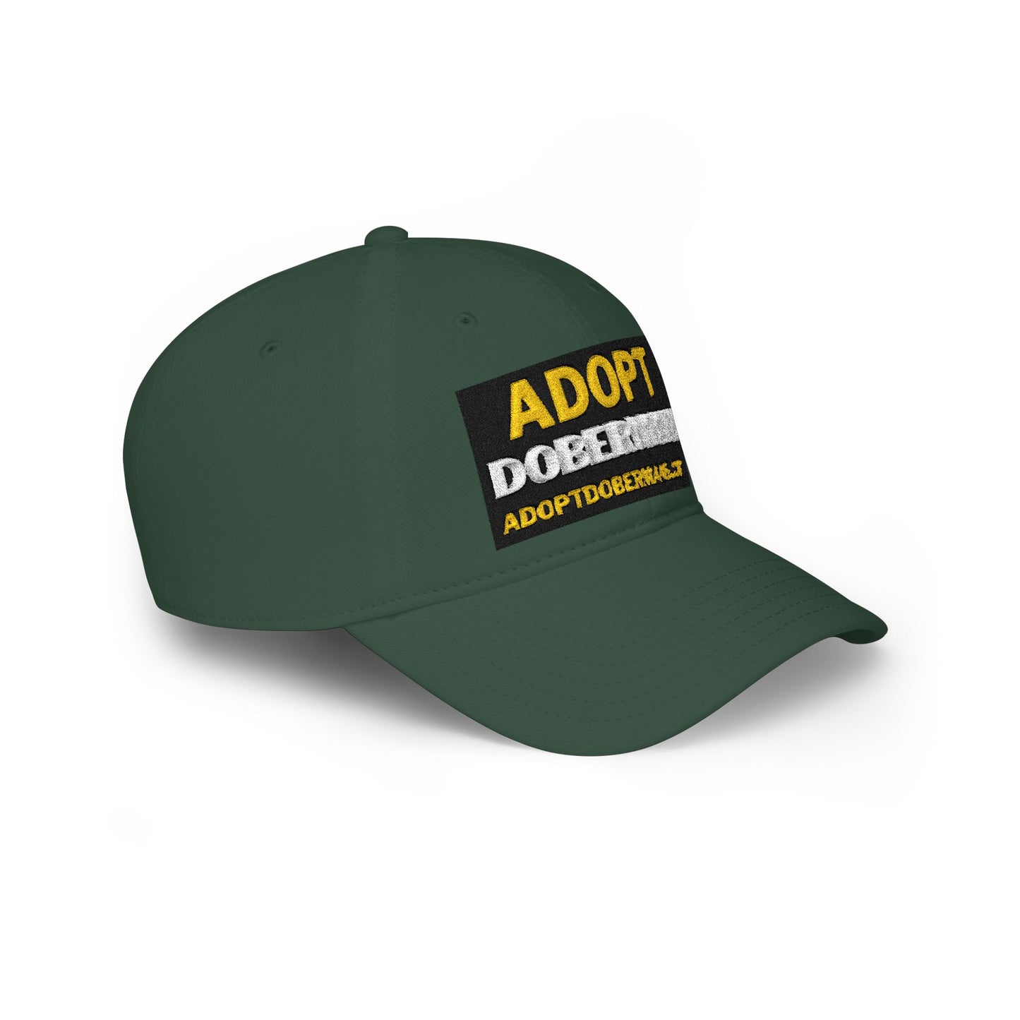 Adopt Dobermans 1 Low Profile Baseball Cap — Rescue Dog Awareness Hat