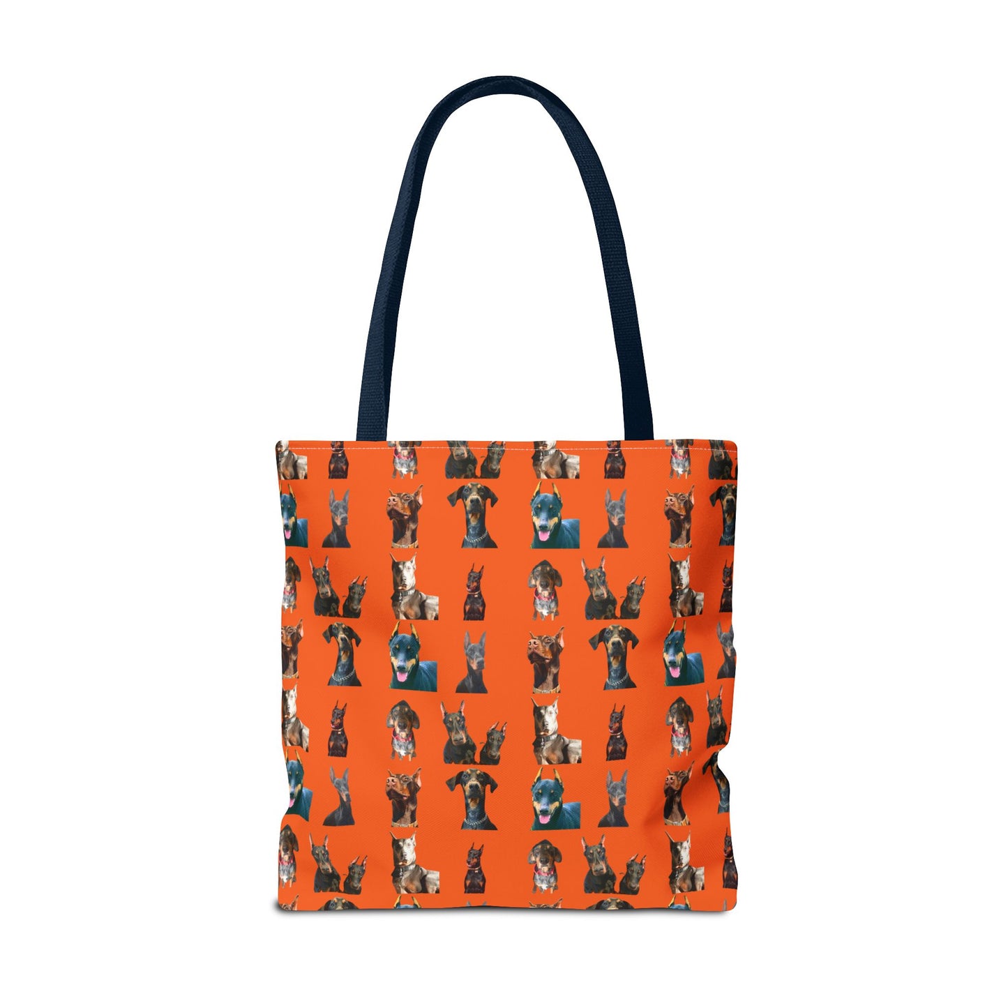 Edition 4 Doberman Model Pattern Orange Tote Bag