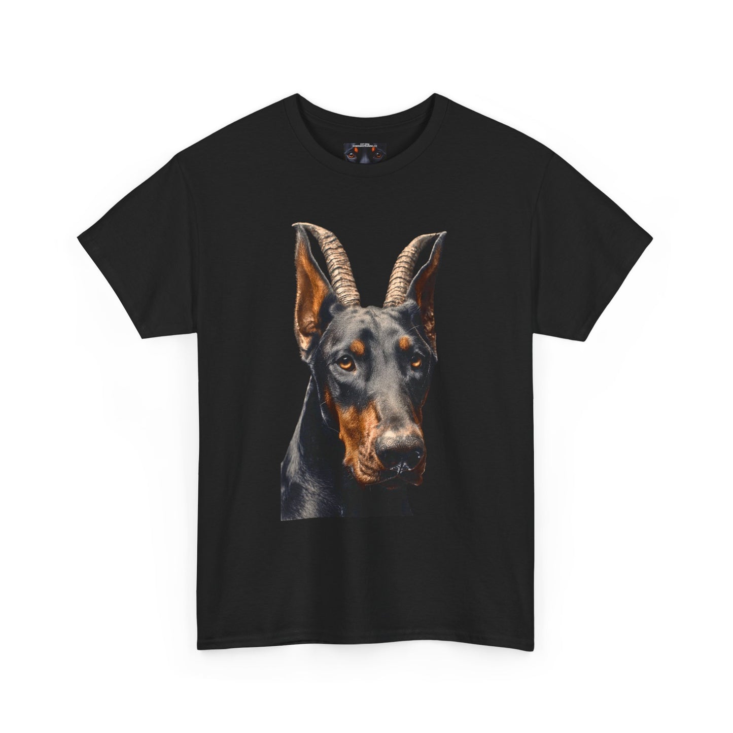 Doberman Goat 2 Private Lable Unisex Heavy Cotton Tee