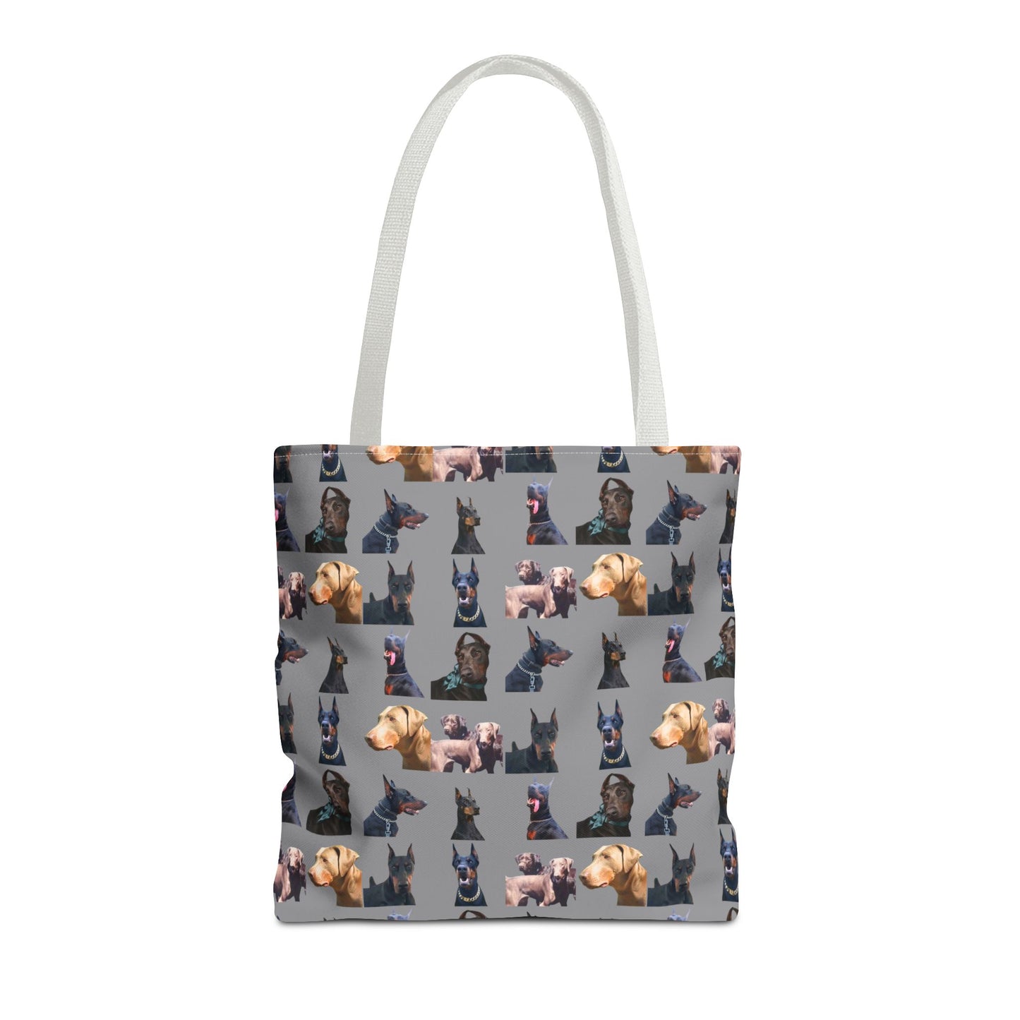 Edition 8 Doberman Model Pattern Gray Tote Bag