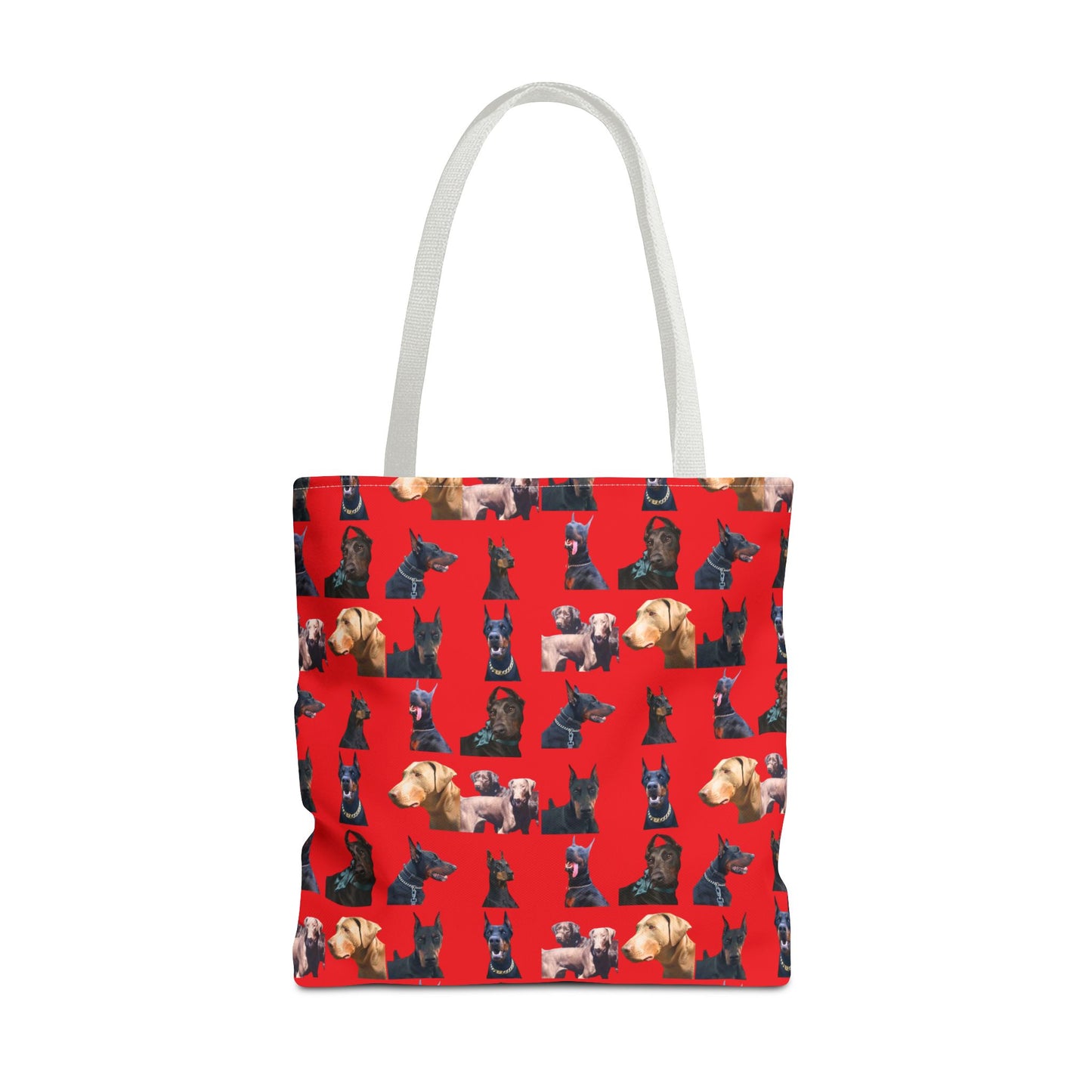 Edition 8 Doberman Model Pattern Red Tote Bag