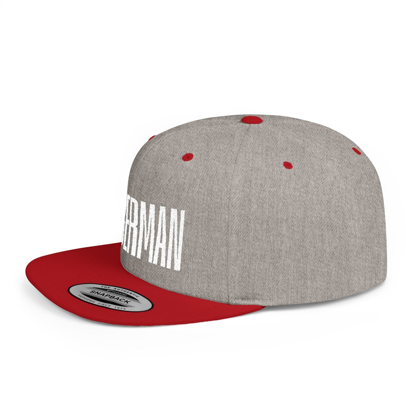 Doberman 2 Embroidered Flat Bill Snapback