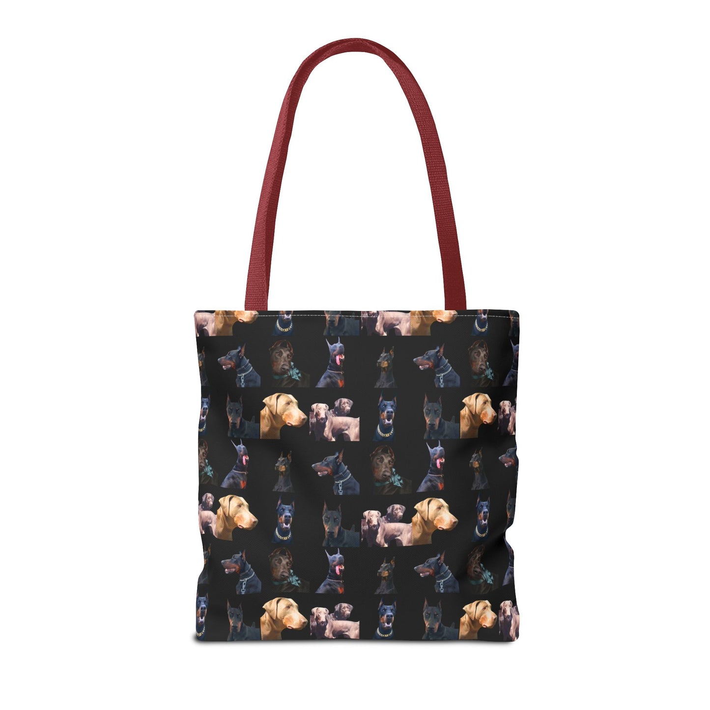 Edition 8 Doberman Model Pattern Black Tote Bag