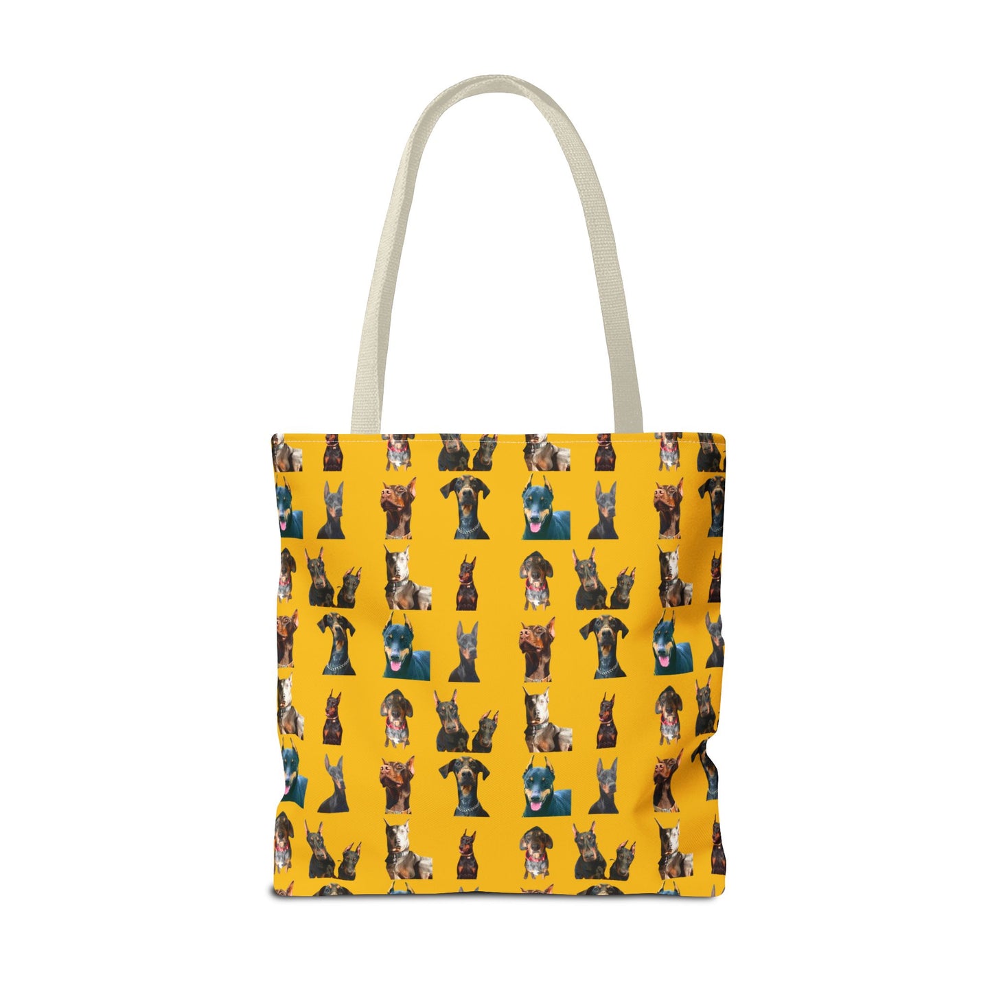 Edition 4 Doberman Model Pattern Yellow Tote Bag