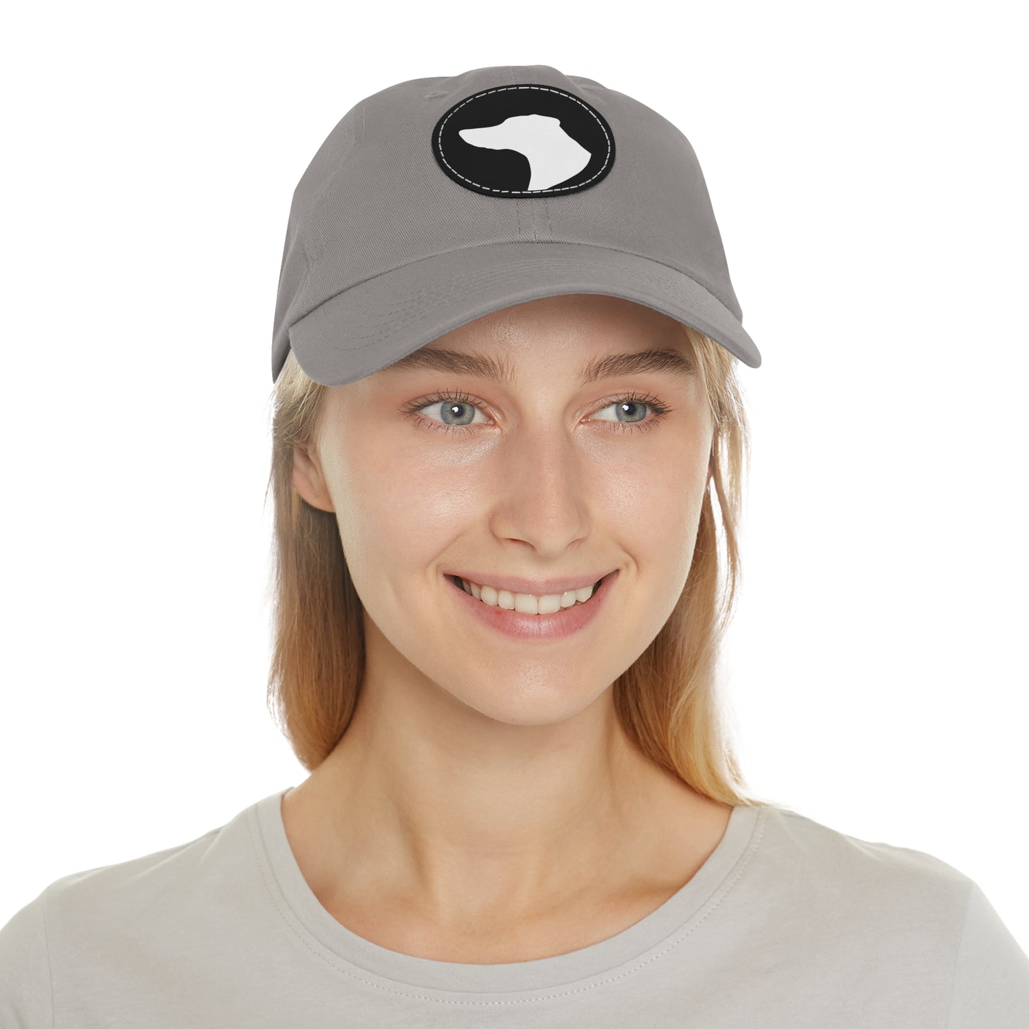 N 1 Dad Hat with Leather Patch (Round)