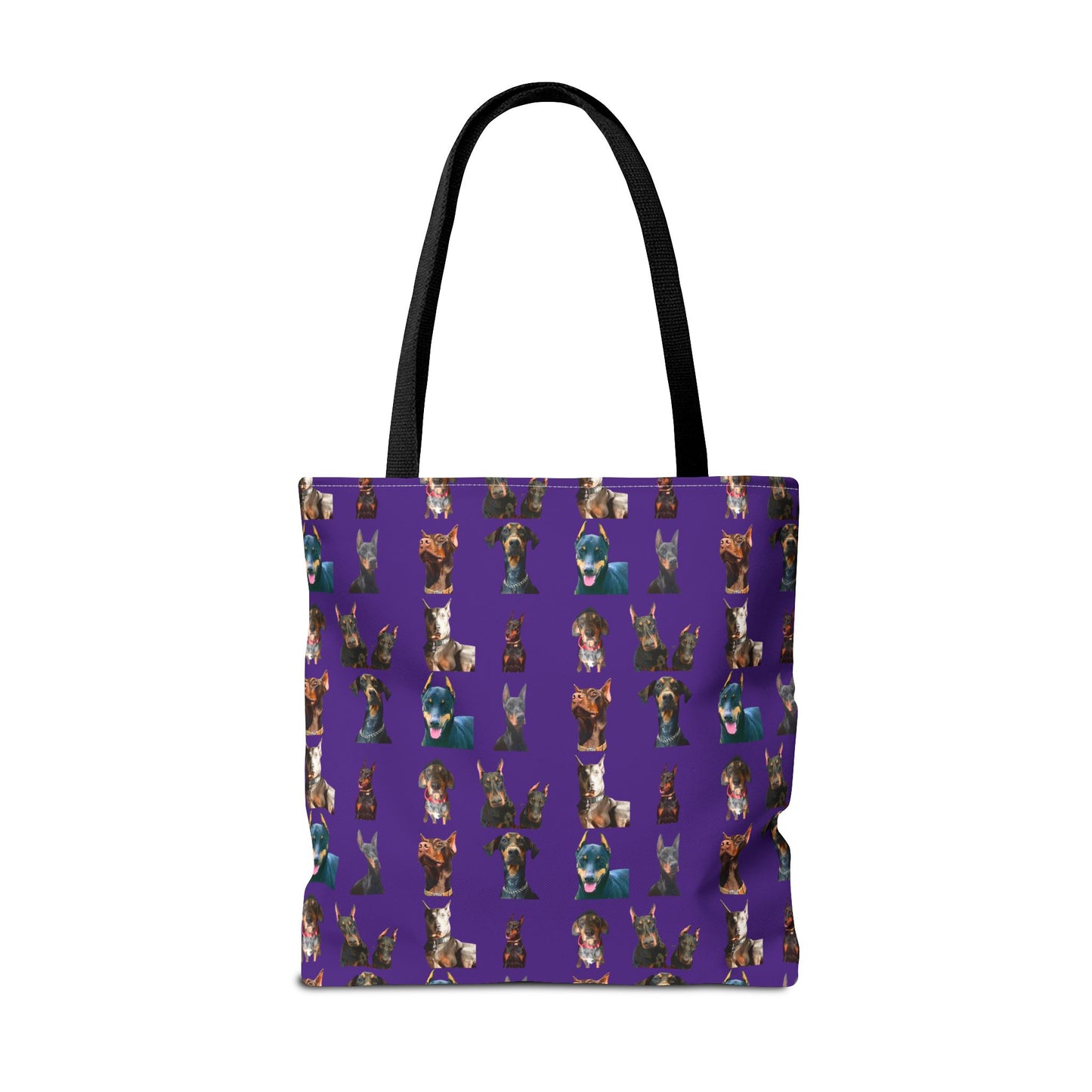 Edition 4 Doberman Model Pattern Purple Tote Bag
