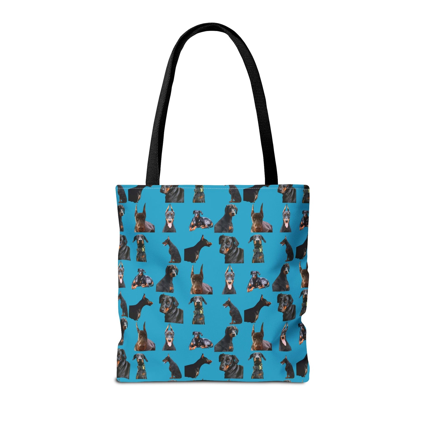 Edition 6 Doberman Model Pattern Turquoise Tote Bag
