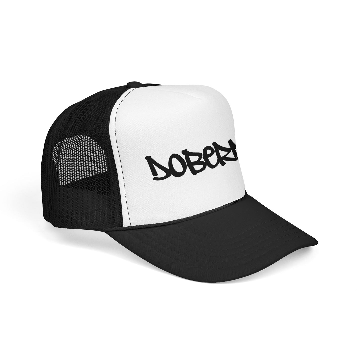 Doberman Graffiti Foam Trucker Hat Made in USA