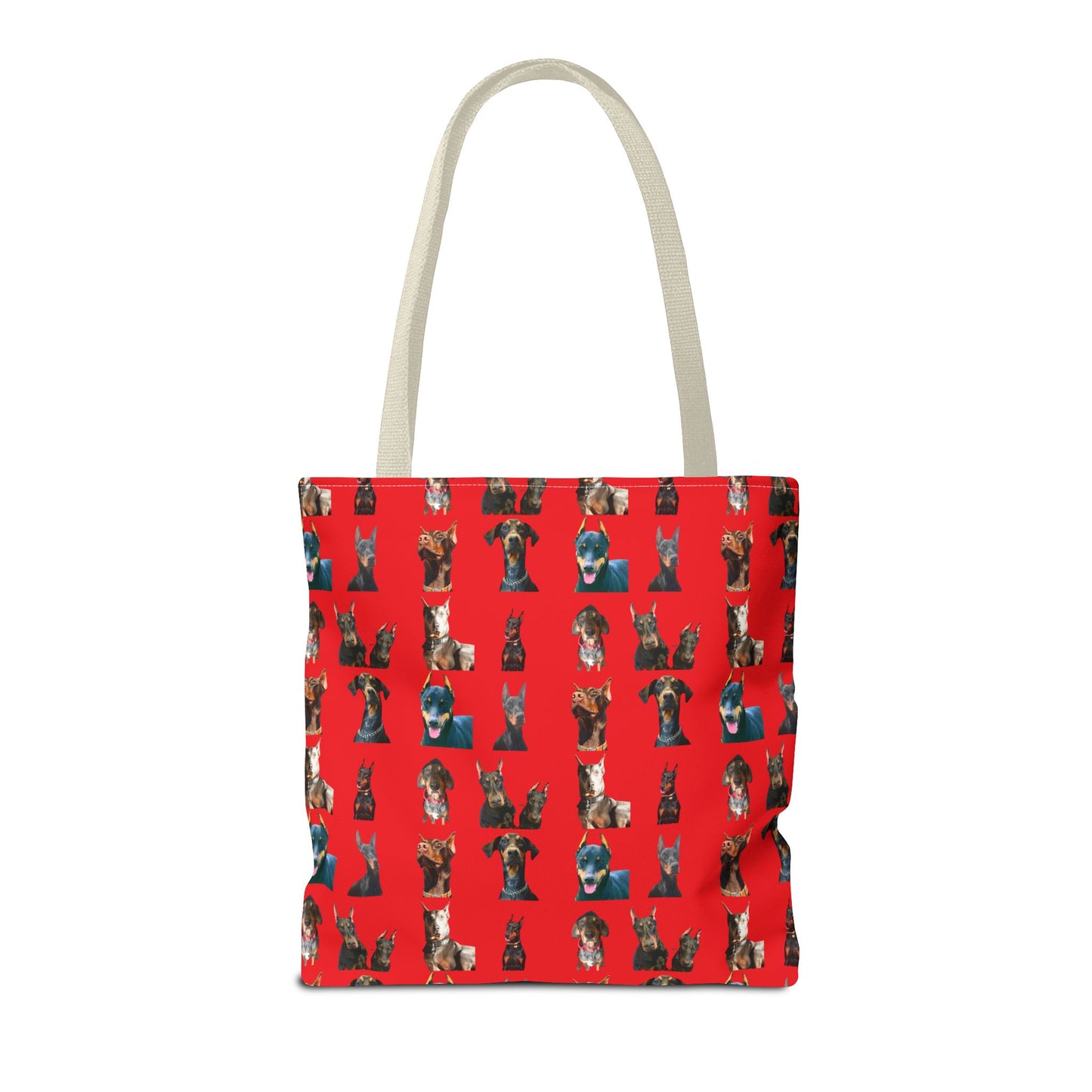 Edition 4 Doberman Model Pattern Red Tote Bag