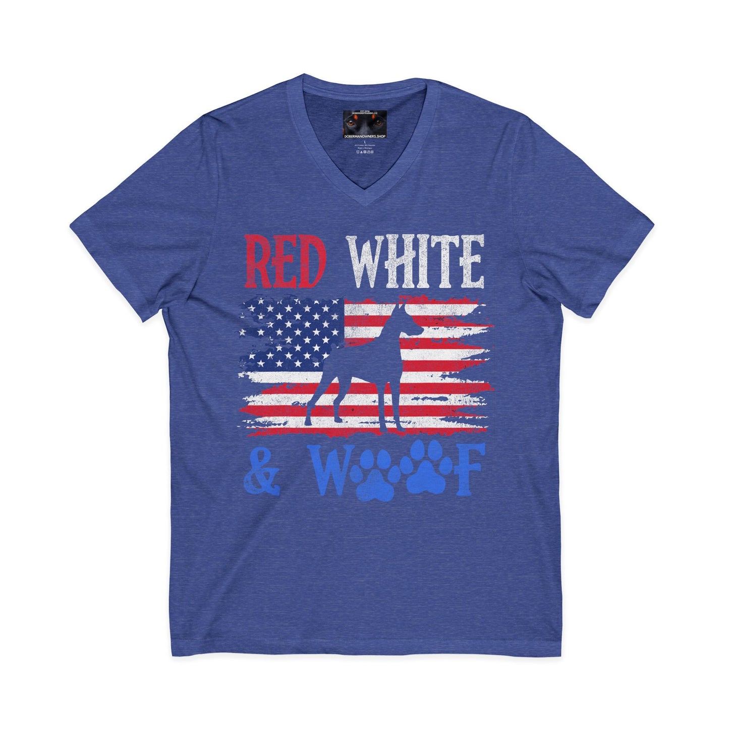 Patriot 5 Private Label Unisex Jersey Short Sleeve V-Neck Tee