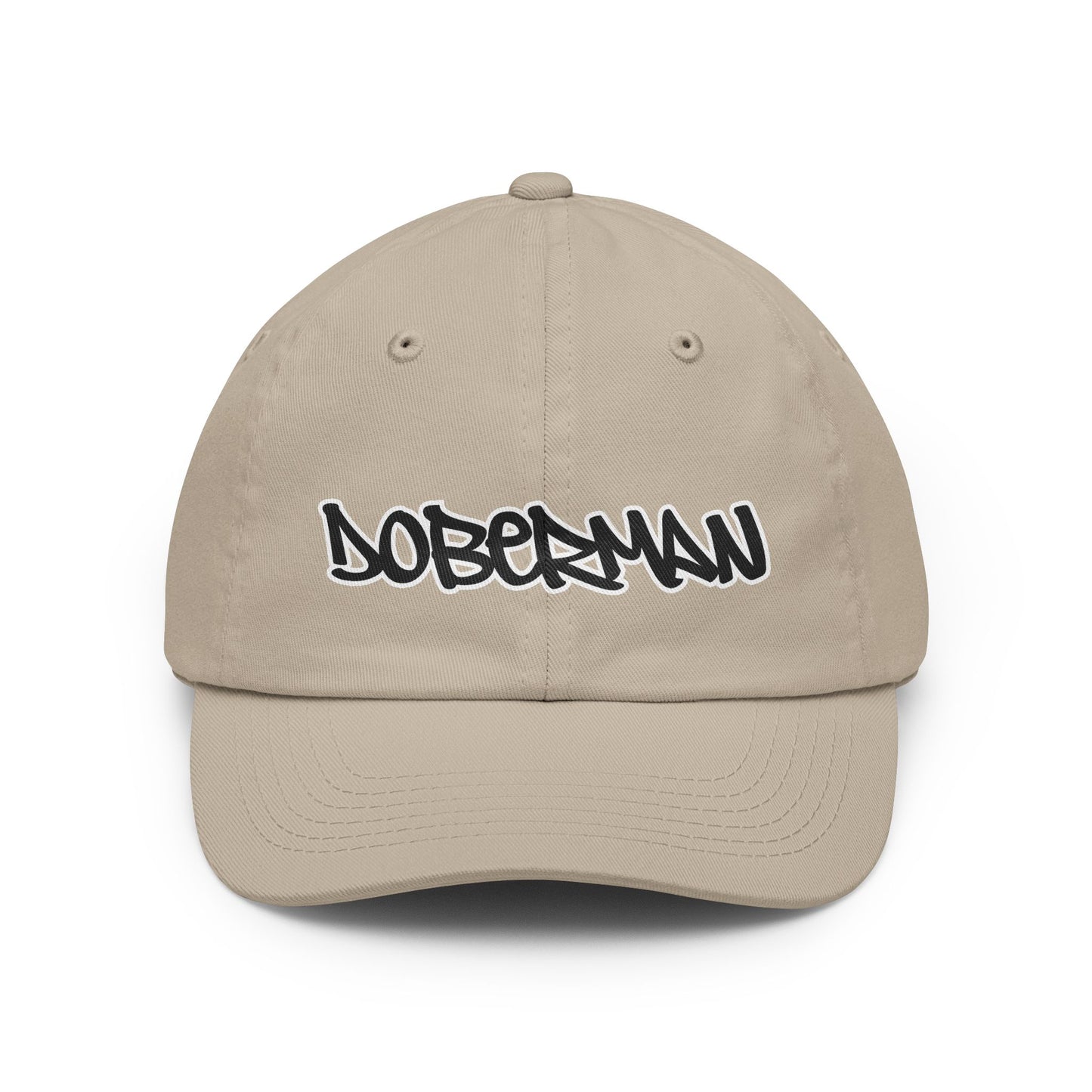 Doberman 1 Script Baseball Cap