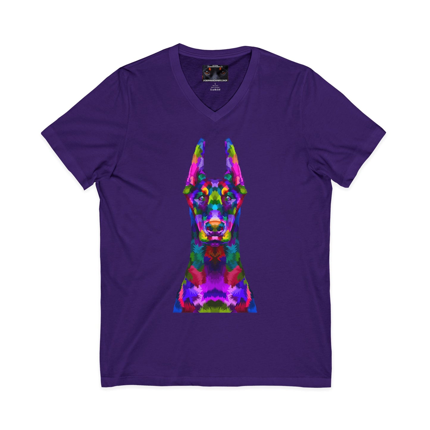 Look 1 Private Label Unisex Jersey Short Sleeve V-Neck Tee