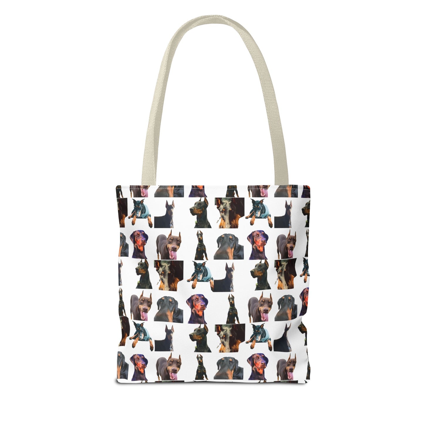 Edition 3 Doberman Model Pattern White Tote Bag