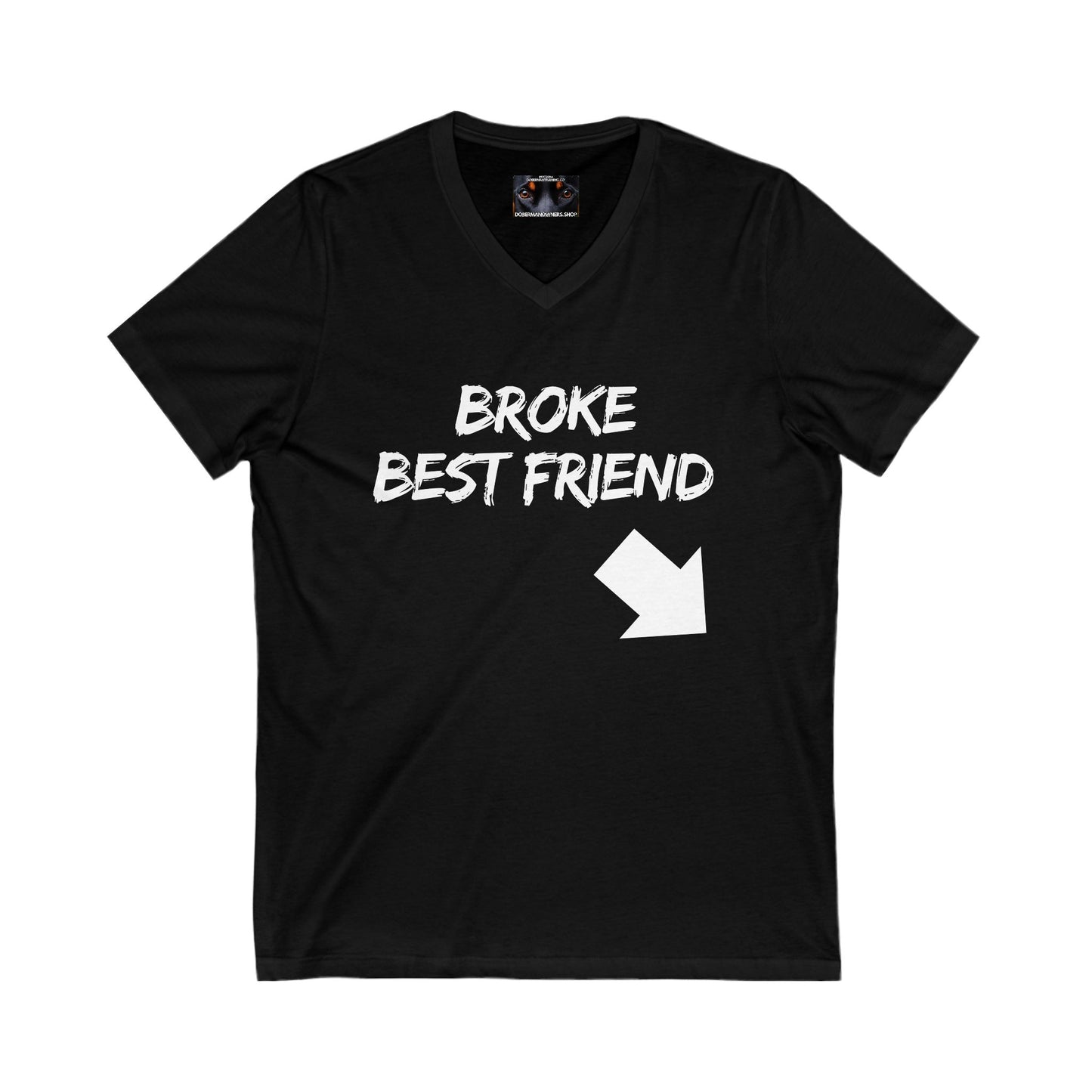 Bestfriend 1 Private Label Unisex Jersey Short Sleeve V-Neck Tee