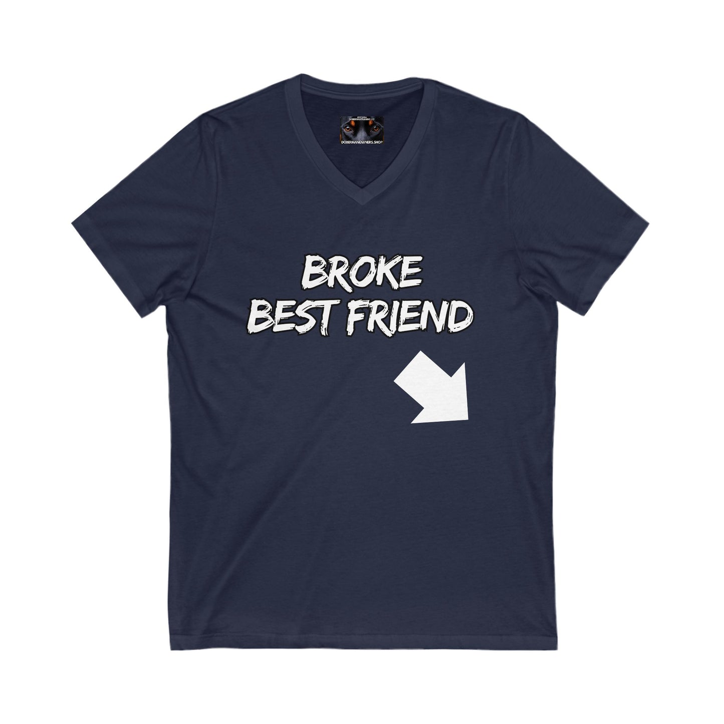 Bestfriend 1 Private Label Unisex Jersey Short Sleeve V-Neck Tee